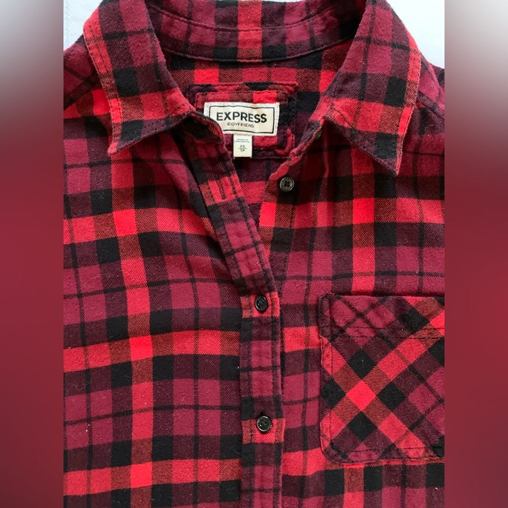 EXPRESS Boyfriend flannel shirt
